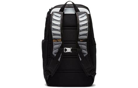 Nike Elite Pro Basketball Backpack Black White Metallic Gold Ba6164