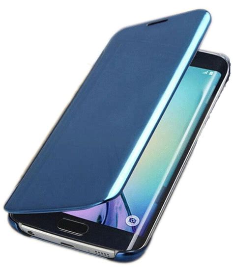 Samsung Galaxy S7 Edge Flip Cover By Ygs Blue Flip Covers Online At Low Prices Snapdeal India