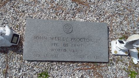 John Wesley Proctor Jr 1922 1982 Memorial Find A Grave