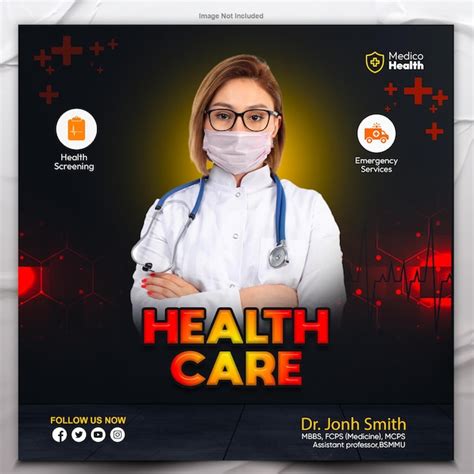 Premium Psd Doctor Or Medical Poster Design Template