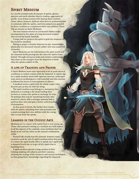 Homebrewing Spirits Homebrewing Dnd 5e Homebrew Spirit Medium Class By