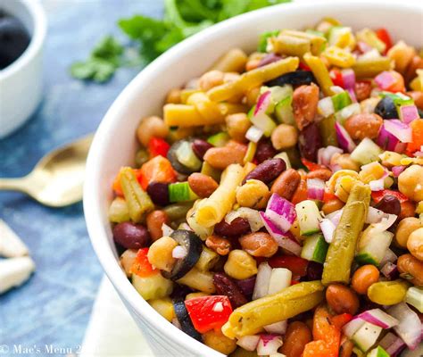 5 Bean Salad Recipe Vegan Gluten Free Maes Menu