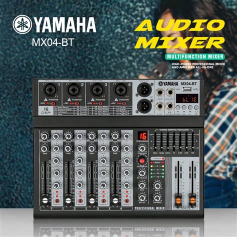 Jual YAMAHA MIXER MX06BT MX04BT Mixer Profesional 4 Channel Built In EQ