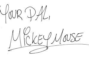 Mickey Mouse Signature Font