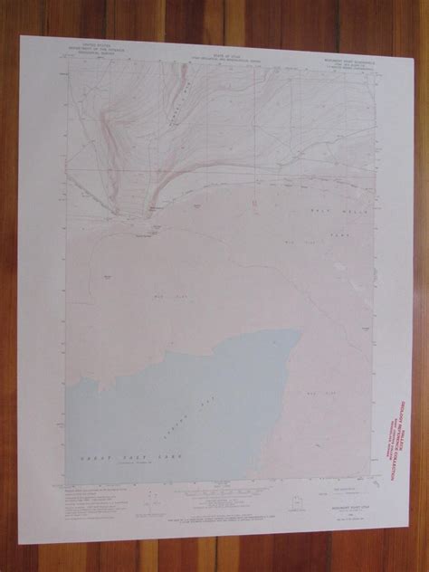 Monument Point Utah Original Vintage Usgs Topo Map Map