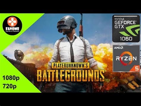 PLAYERUNKNOWN S BATTLEGROUNDS PUBG GTX 1060 6GB Ryzen 5 1400