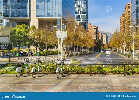 Las Condes District, Santiago De Chile Editorial Image - Image of ...