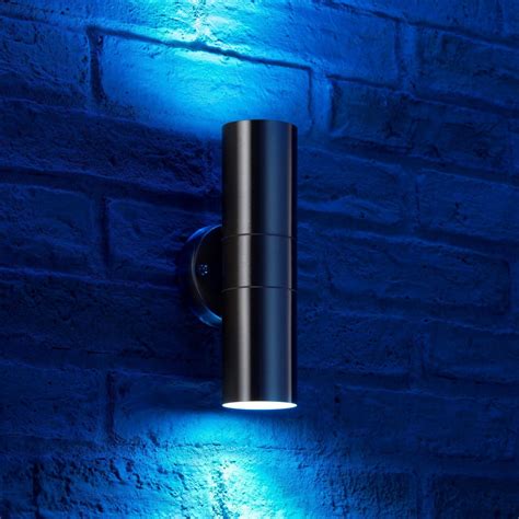 Auraglow Stainless Steel Double Up Down Outdoor Wall Light With Rf