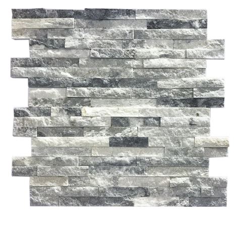 Cloudy Grey Ledge Stone Veneer Stacked Cultured Slate Stone Ledge