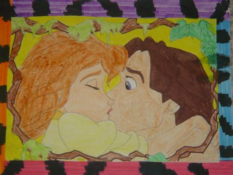 Disney's Tarzan and Jane romantic kiss! by NightmareDC on DeviantArt