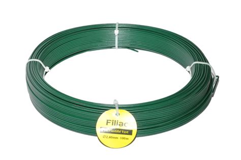 Fil De Tension Plastifi Vert Mm L M Filiac Mr Bricolage