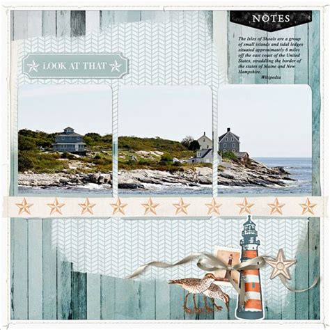 Beach Scrapbook Layout Ideas