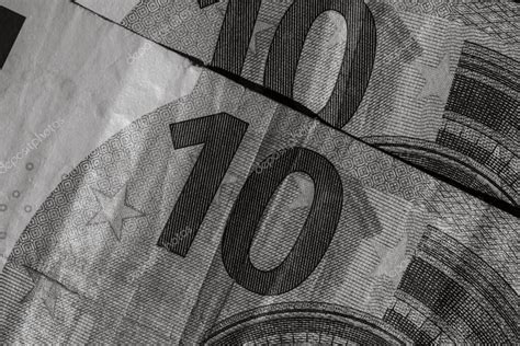 Enfoque Selectivo En Los Detalles De Los Billetes En Euros Primer Plano Macro Detalle De