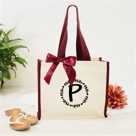 Bride Tote Bag Personalized Bridesmaid Canvas Tote Bag Etsy