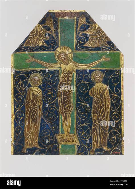 Plaque With The Crucifixion French 13th Century Stock Photo Alamy