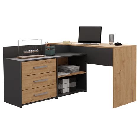 Corner Desk With Drawers – Home Hub