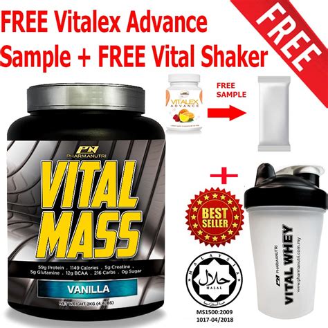 Vital Mass Jakim Halal Vanilla Kg Lbs G Sugar Whey Isolate