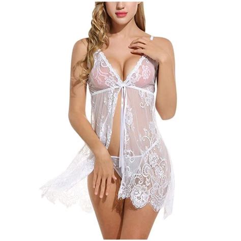 Femmes Fun L Gant Mode Sexy Fronde Lingerie Dentelle Gaze Sous