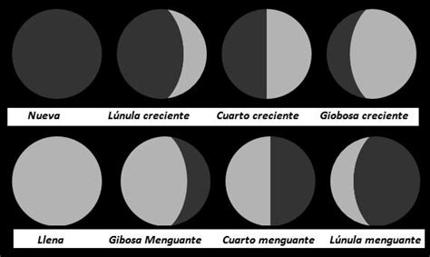 Los Nombres De Las Fases De La Luna Universo Blog