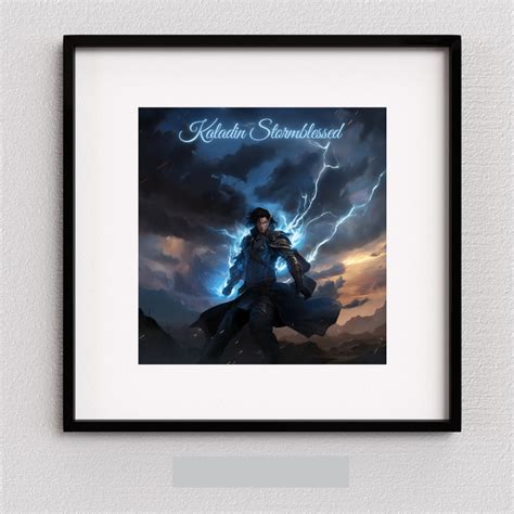 Kaladin Stormblessed Poster Fanart Brandon Sanderson The Way Of Kings