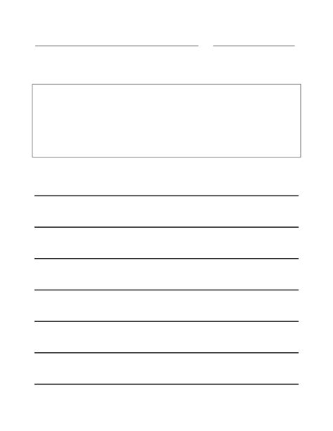 Free Printable Writing Paper With Picture Box - Get What You Need For Free