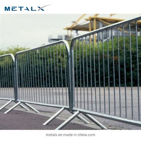 Security Portable Steel Construction Safety Barriers And Concert Crowd Control Barricade