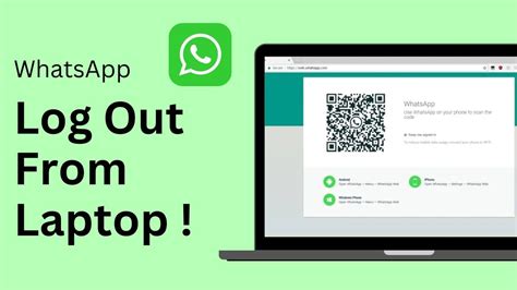 How To Logout WhatsApp From Laptop YouTube