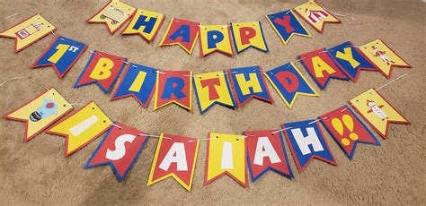 Birthday Banner: Circus Theme | Etsy