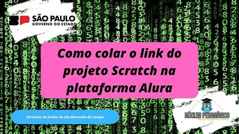 Como Colar O Link Do Projeto Scratch Na Plataforma Alura 07 YouTube