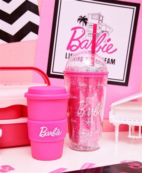 Closed Miniso X Barbie Tumbler Glitter Furniture Home Living