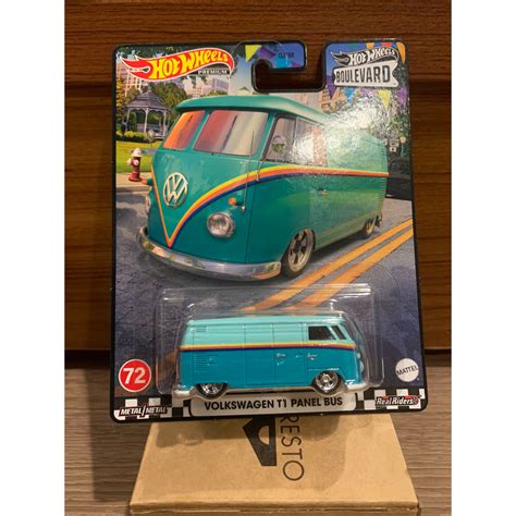 風火輪 Hot Wheels 林蔭大道 廂型車 膠胎 福斯 VOLKSWAGEN T1 PANEL BUS 麵包車 蝦皮購物