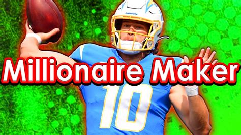 Draftkings Nfl Week Millionaire Maker Lineup Dfs Picks Youtube