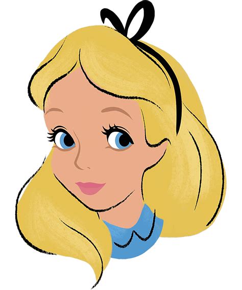 Disney Alice In Wonderland Alice Big Face png, sublimation, - Inspire ...