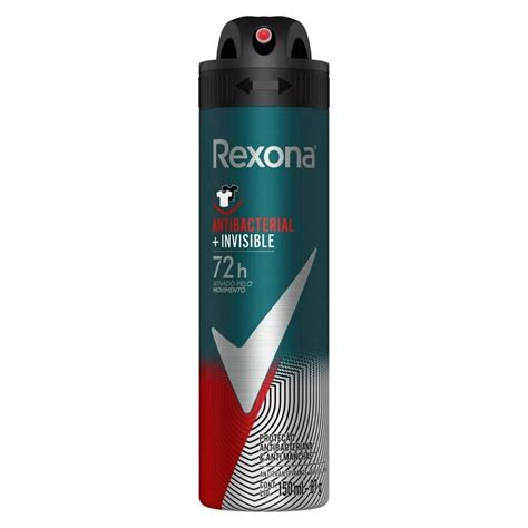 Desodorante Rexona Invisible Antibacteriana Masculino Aerosol G