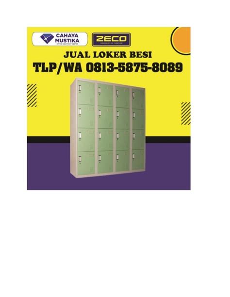 Produsen Lemari Locker Besi 12 Pintu Gresik Zeco WA 0813 5875 8089 Pdf