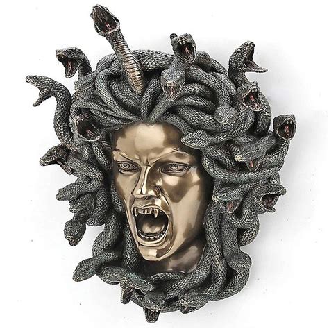 Griekse Mythologie Medusa Muur Standbeeld Griekse Mythologie Monster