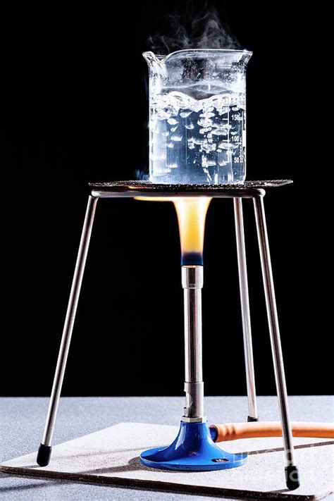 Boiling Water With A Bunsen Burner By Martyn F Chillmaid Science