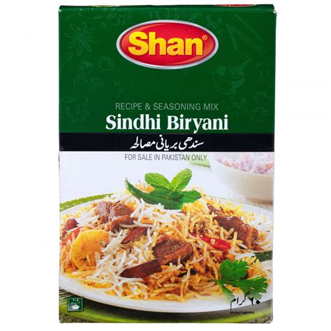 Shan Recipe And Seasoning Mix Sindhi Biryani Masala 60g Hkarim Buksh