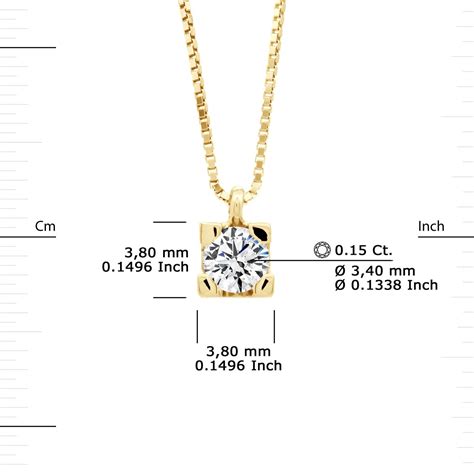 Collier Solitaire Diamant 0 15 Cts Or Jaune STELLA BIJOUX MATY