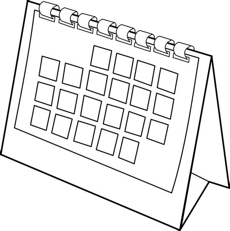 Clipart - calendrier / calendar