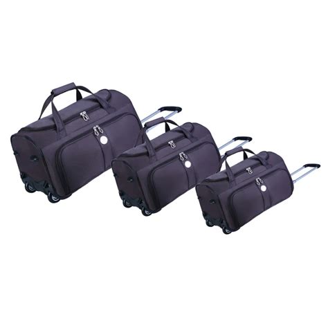 Durable Lightweight Trolley Travel Bag With Wheels Universal Rolling Wheeled Carry On Weekender