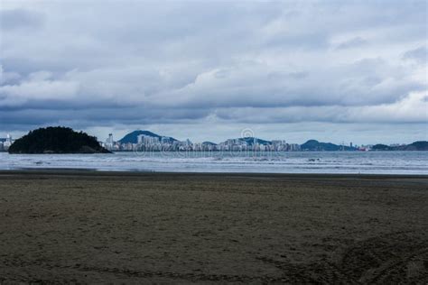 Sao Vicente beach Brazil stock photo. Image of homes - 122660792