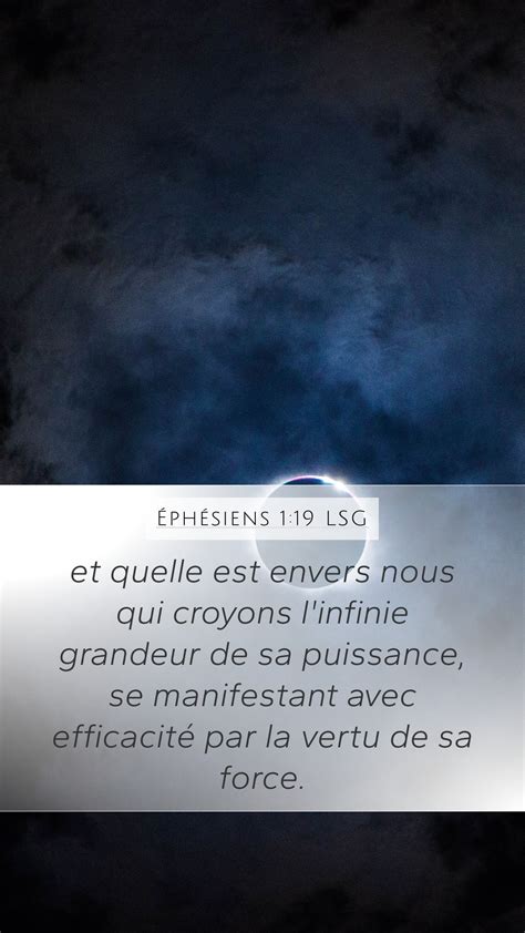 Éphésiens 1 19 LSG Mobile Phone Wallpaper et quelle est envers nous