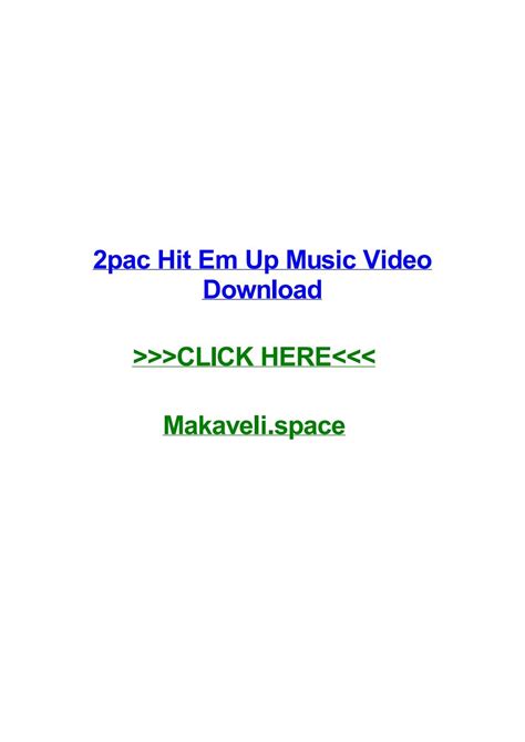 2pac hit em up music video download by heatherunmvq - Issuu