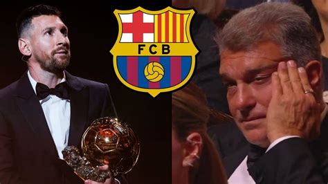 Messi Fait Des Annonces Sur Le Barca Au Ballon D Or Laporta En