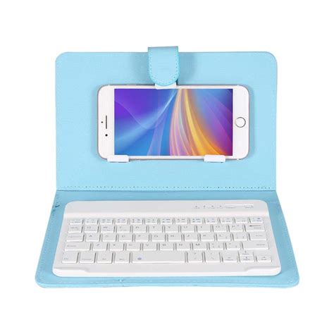 Fosa Wireless Bluetooth Keyboard With Portfolio Flip Leather Case Cover