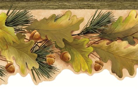 878362 Oak Leaves & Acorns Wallpaper Border LL50121b - Walmart.com