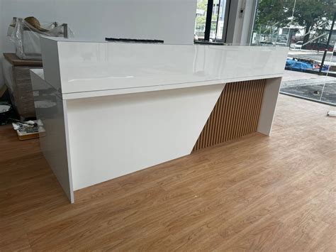 Reception Counter With Fluted Wall Panel Model Azrc A Z Office