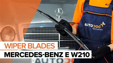 How To Change Front Wiper Blades On MERCEDES BENZ E W210 TUTORIAL