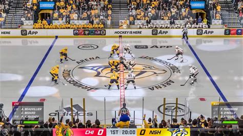 Chicago Blackhawks Vs Nashville Predators Nhl Gameplay